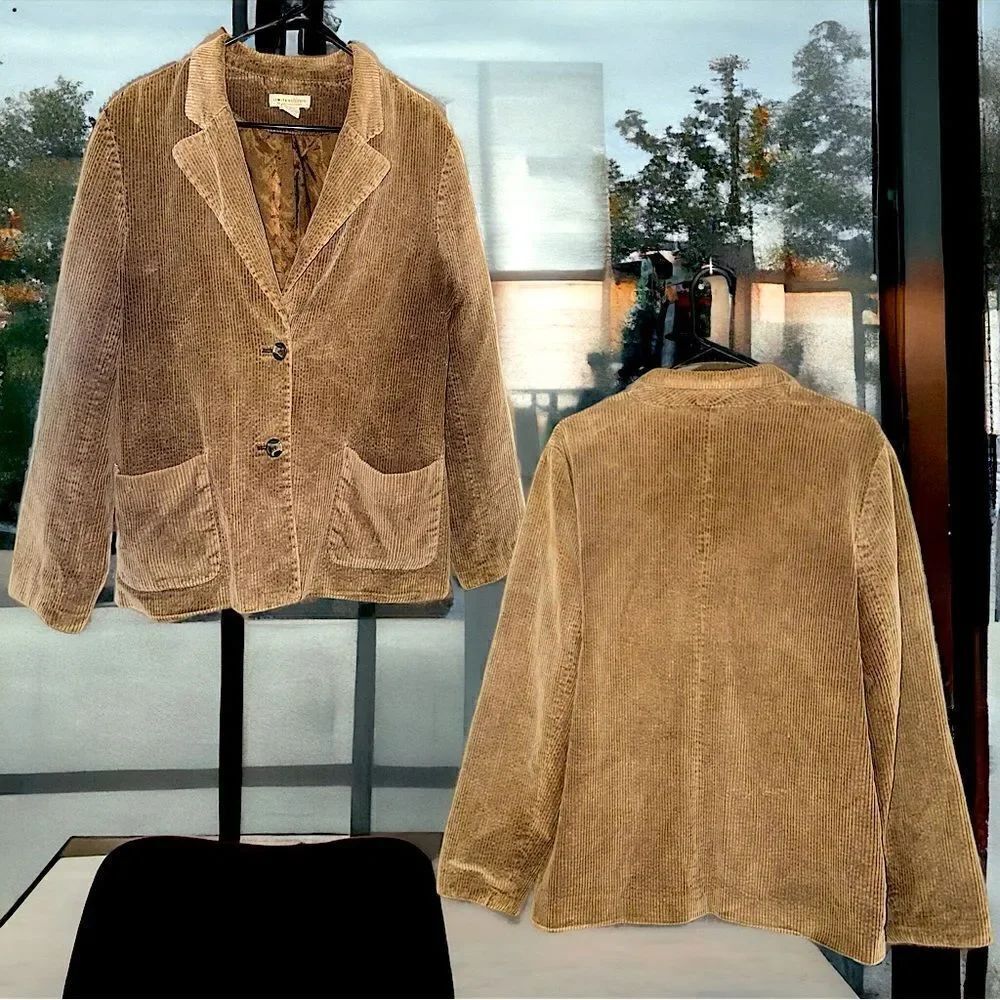 Limited Chino’s l Tan Corduroy Jacket, Blazer l 2 front pockets l 14 l EUC